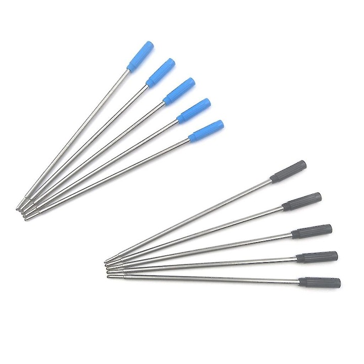 Rezerve pixuri metalice, 10 bucati, albastru/negru, 115mm