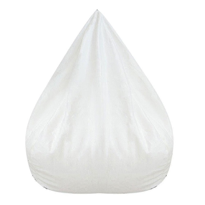 Fotoliu puf fara umplutura, impermeabil, 100x120 cm, alb