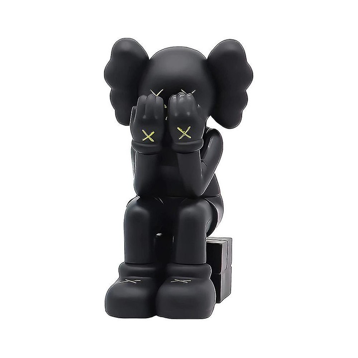 Декоративна фигурка Kaws, PVC, черен