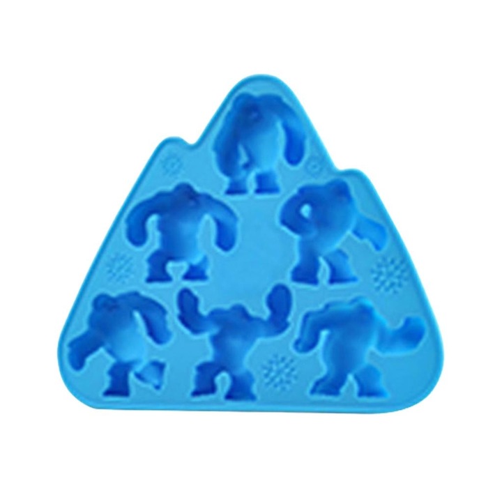 Jégkockaforma, TPR, 1 db-os készlet, újrafelhasználható, többszínű