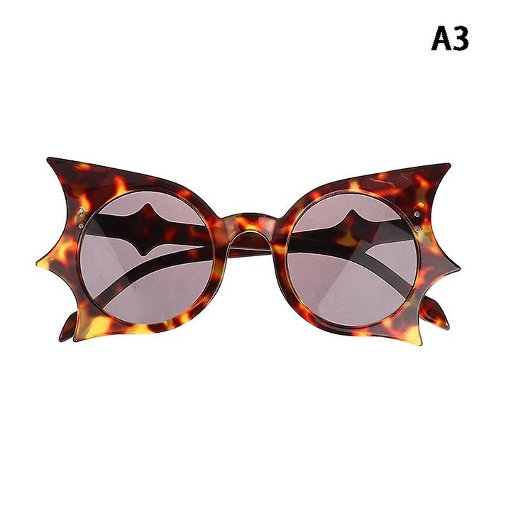 Детски слънчеви очила, дизайн прилепски крила, многоцветни, 1 брой