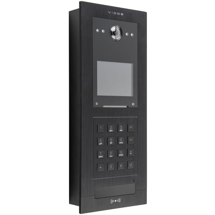 VIDOS IPX S110 панел, ъгъл на видимост 125°, 318x130x51 мм, с вградена камера