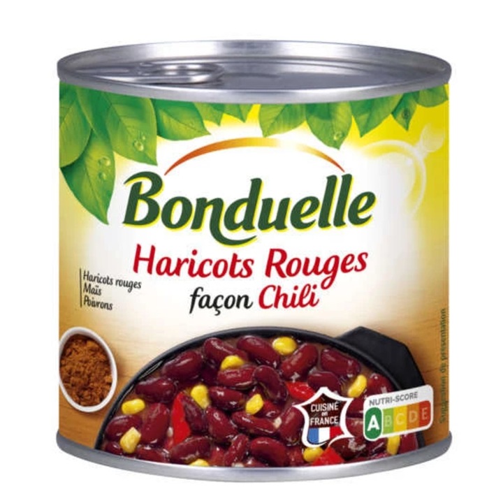 Консервиран червен боб Bonduelle Chili-Style 400 г