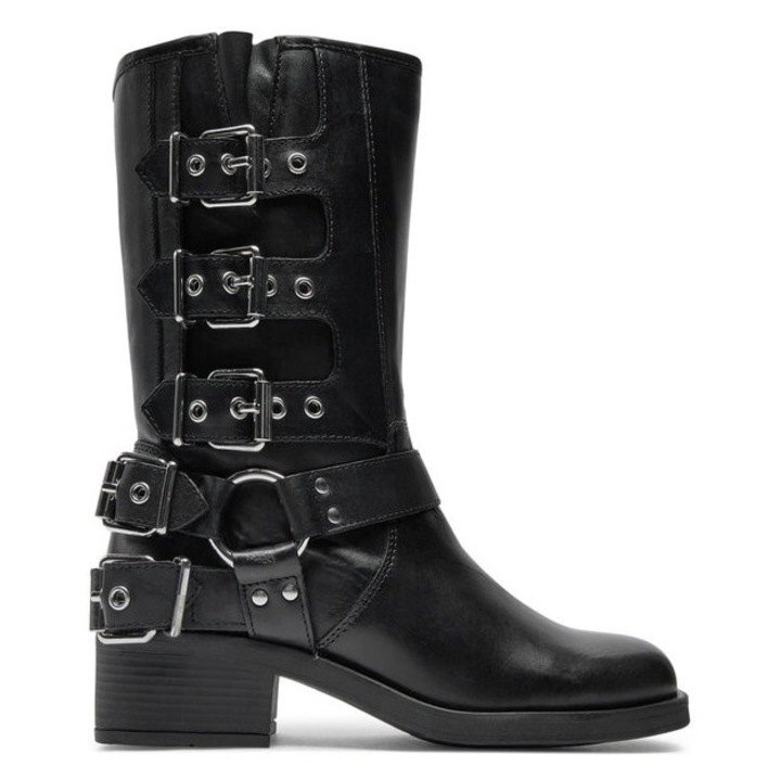 Ghete dama Aldo, 304205880, Piele naturala, Negru, Negru