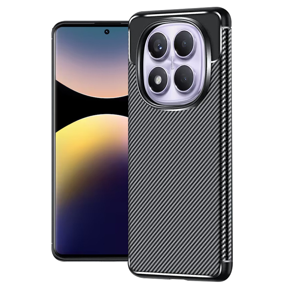 Husa pentru Xiaomi Redmi Note 14 Pro 4G / Poco F7 - Techsuit CarbonFiber - Black