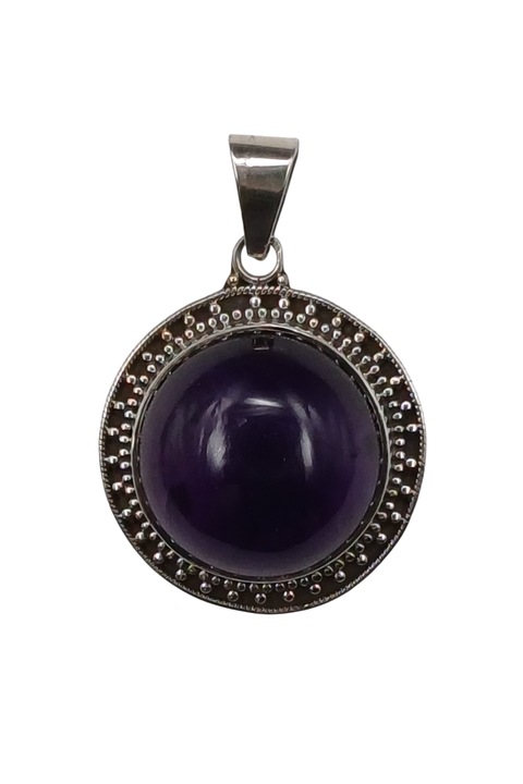 Pandantiv din argint 925 TSR, cu piatra ametist model 1MSZS2