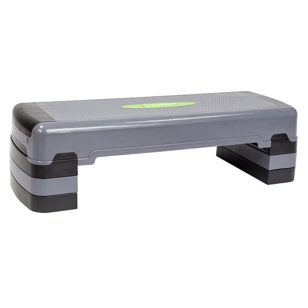 Stepper aerobic HMS AS005, ajustabil in 3 trepte, 900 x 320 mm, greutate maxima utilizator 250kg, gri/negru