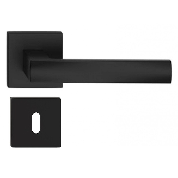 Manere usi IBIZA Q, negru mat, rozeta cheie