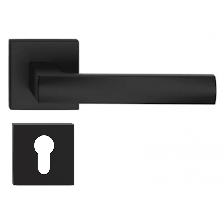 Manere usi IBIZA Q, negru mat, rozeta yala