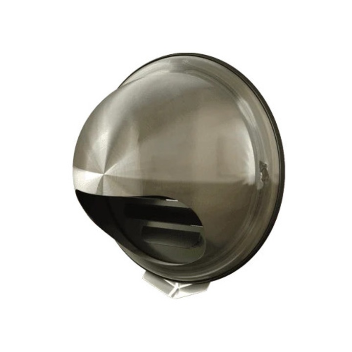 Grila ventilatie Ø100 cu protectie ploaie si plasa antiinsecte, metal