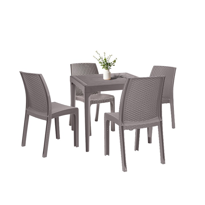 Set mobilier de gradina Leziter cappuccino