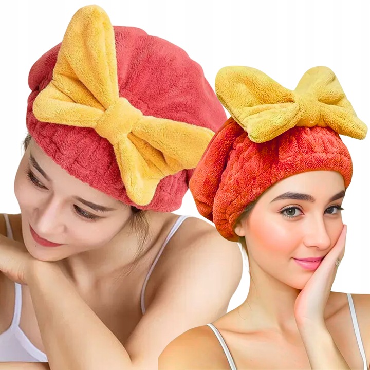 Тюрбан за коса, микрофибърна кърпа за сушене на косата на главата, абсорбираща