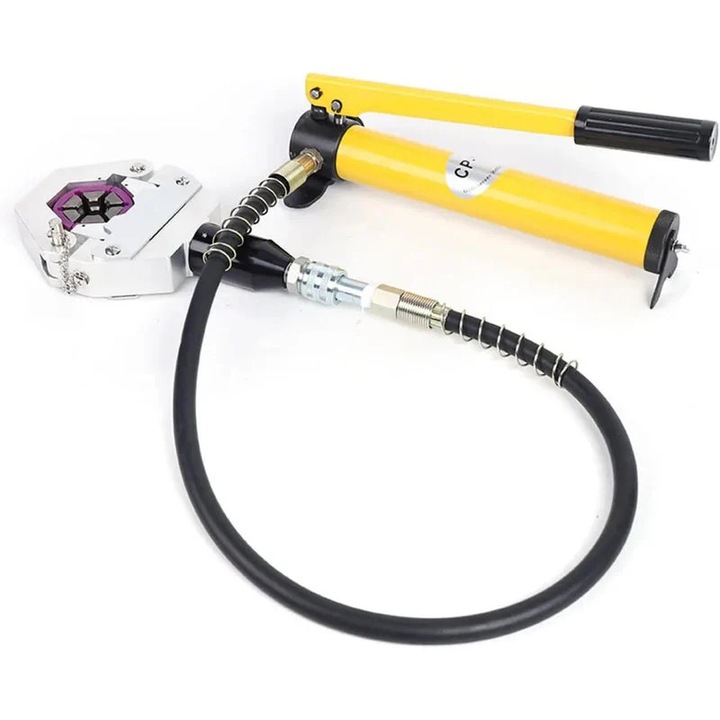 Hidraulikus cső krimpelő fogók, AC nyomáscsövekhez, kompakt kialakítás, sárga