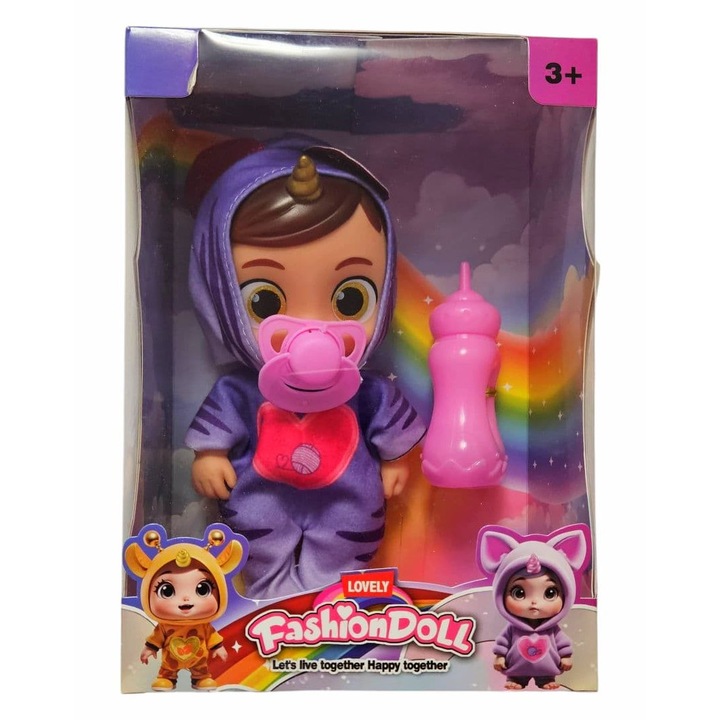 Papusa Bebe Unicorn - Pisica