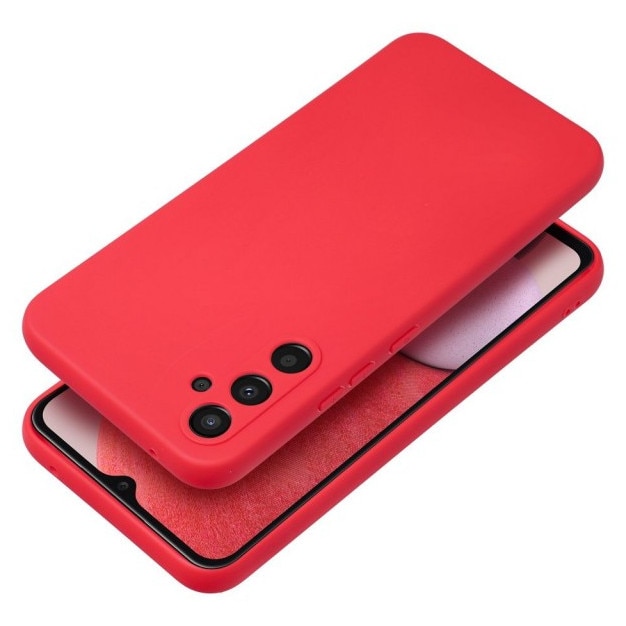 Husa pentru Samsung Galaxy A56 5G, silicon, interior de catifea, Rosu