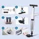 Pompa Deblocare cu Aer Comprimat, pentru Desfundat Tevi Infundate de Chiuveta, Cada, Dus, Scurgere Infundata, Canalizare, WC, Instalatii Sanitare, 4 Accesorii, Pompa, Cu Manometru