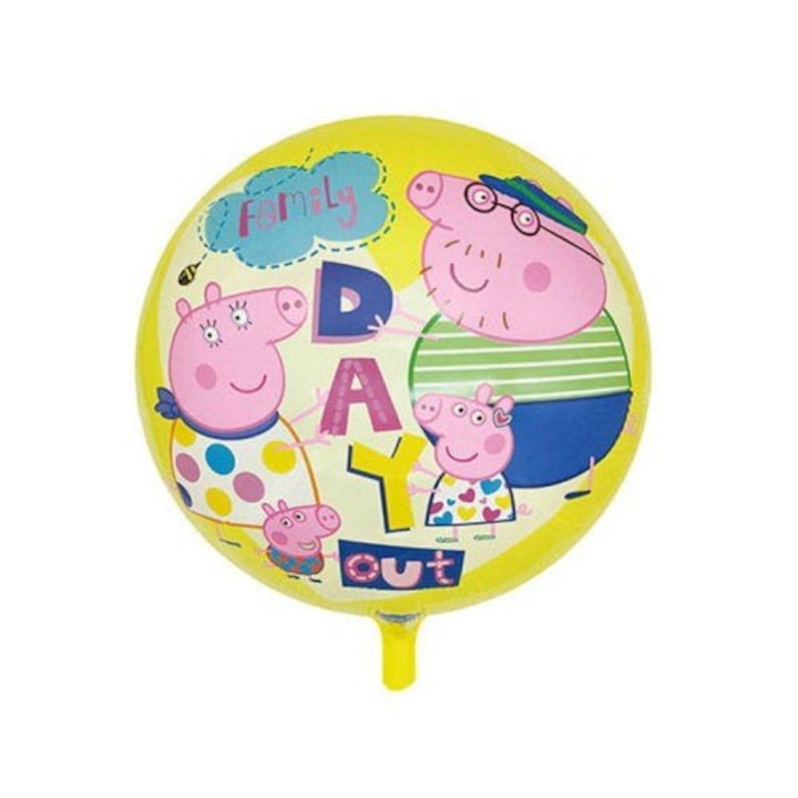 Balon Peppa, folie rotund, 45 cm, Wow Shop Online