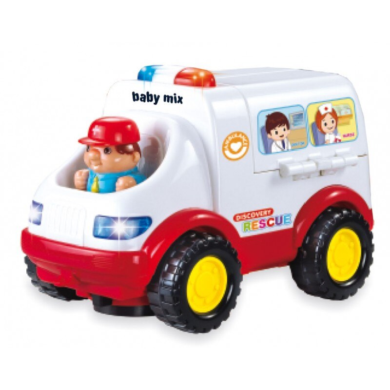 Masinuta educativa Baby Mix Ambulanta 1+ ani