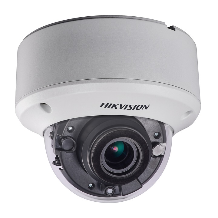 HIKVISION 5MP камера за видеонаблюдение, 2.7-13.5 мм моторизирано увеличение, IR 40 м, метална, IP67