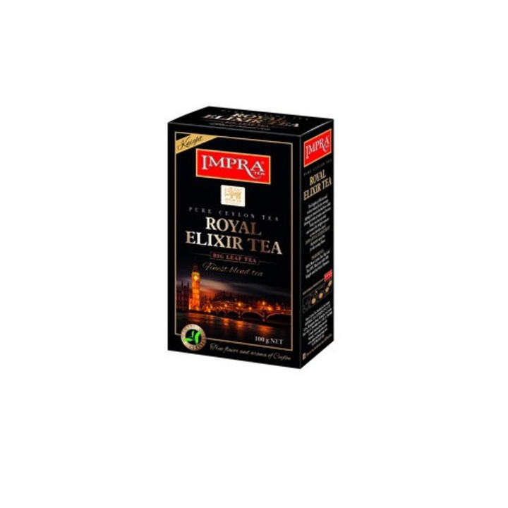 Ceai negru Impra Royal Elixir Knight, frunze mari, 100 g, Sri Lanka
