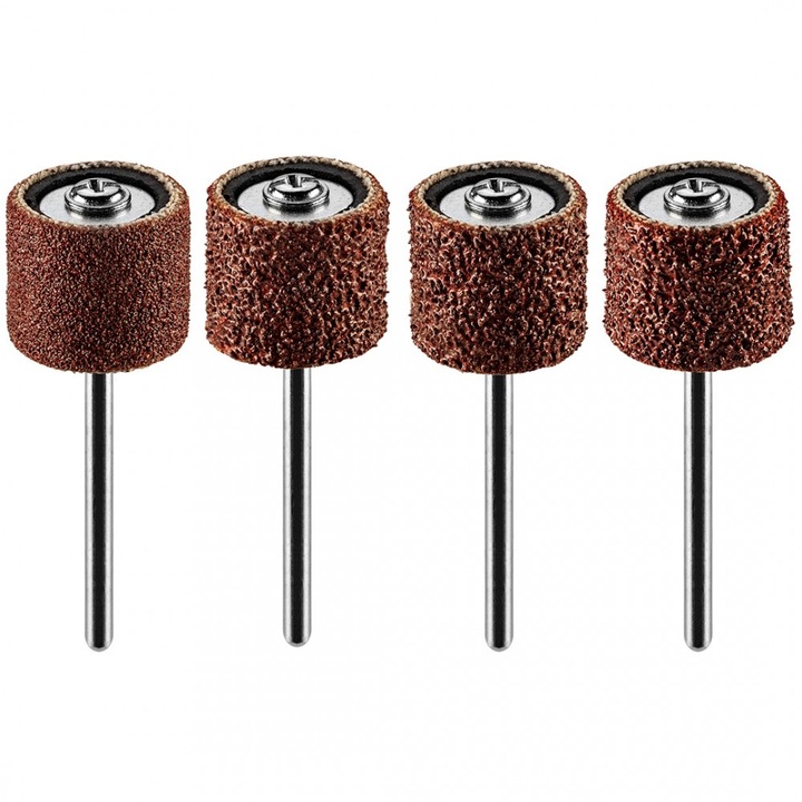 Csiszolóhüvely 12.7mm, K60, K80, K120, K240, készlet 100db + szár 3.2mm, 2db