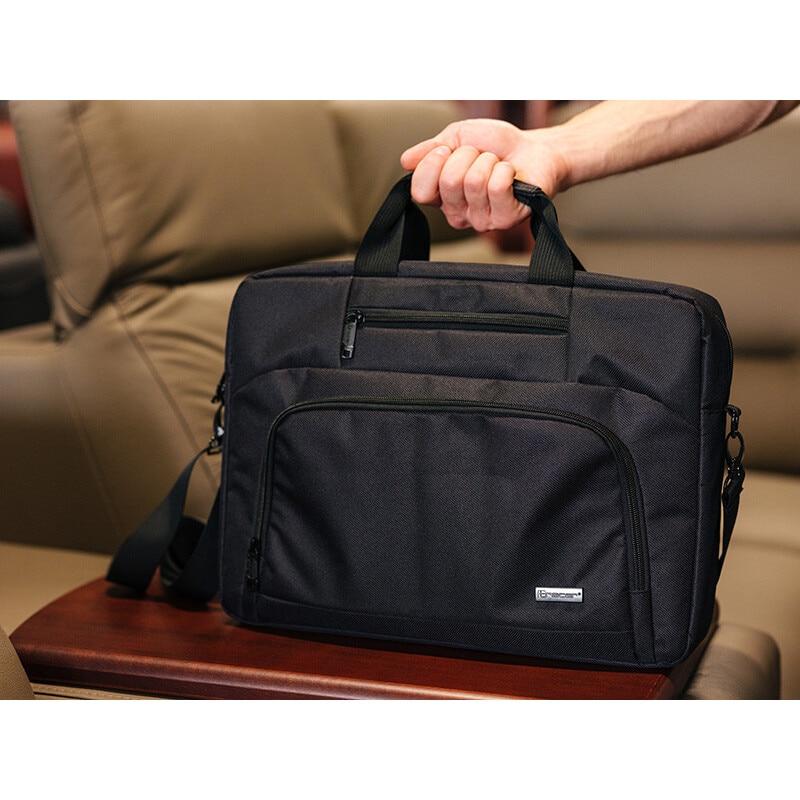 Geanta laptop Tracer 15,6" Balance PRO, material rezistent, compartimente speciale, neagra