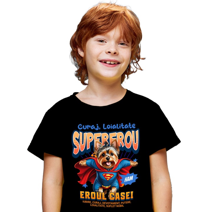 Szuperhősök karakterek_48_KIDS_NAME_T-SHIRT, Fekete