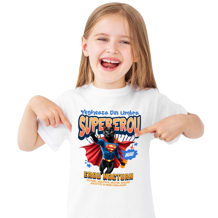 Szuperhősök Characters_60_KIDS_NAME_T-SHIRT, Fehér