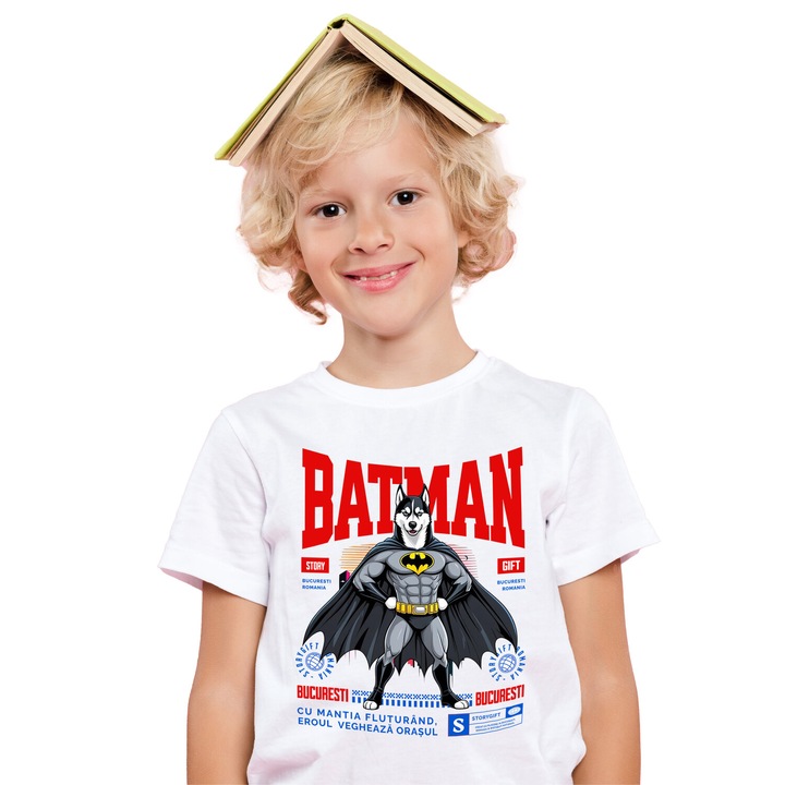 Szuperhősök Characters_84_KIDS_NAME_T-SHIRT, Fehér