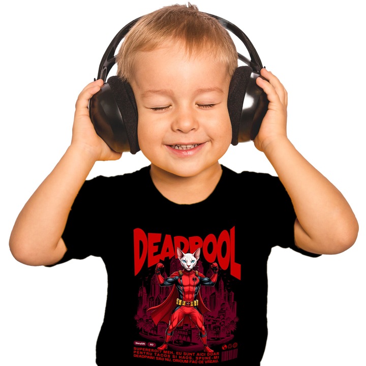 Superheroes Characters_98_KIDS_NAME_T-SHIRT, Черен