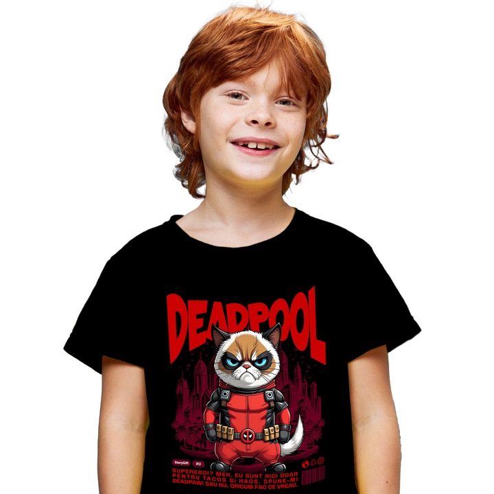 Szuperhősök Characters_94_KIDS_NAME_T-SHIRT, Fekete