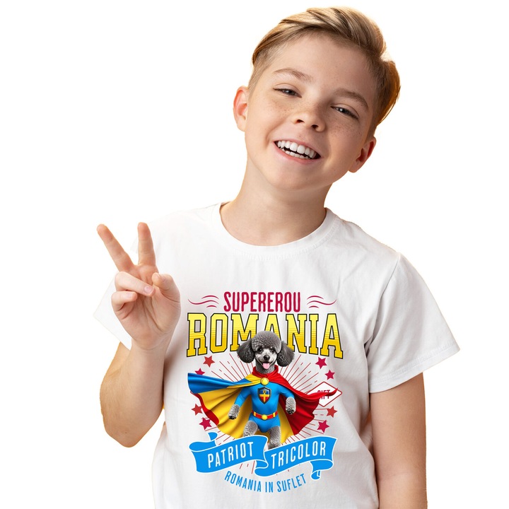 Szuperhősök karakterek_08_KIDS_NAME_T-SHIRT, Fehér