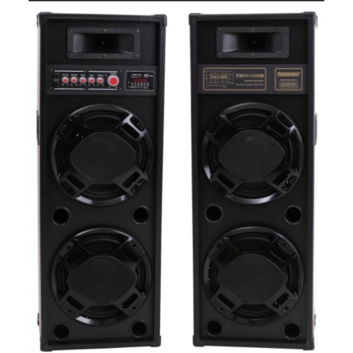 Set 2 Boxe Active SDK2308, 400 W, 4 difuzoare 10 inch, Bluetooth