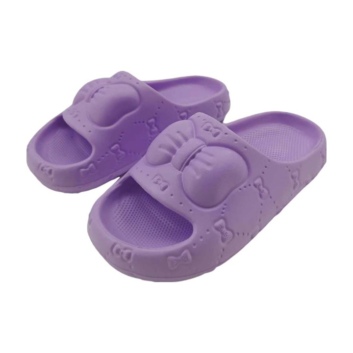 Papuci veseli dama, cu platforma, H05, mov, 40