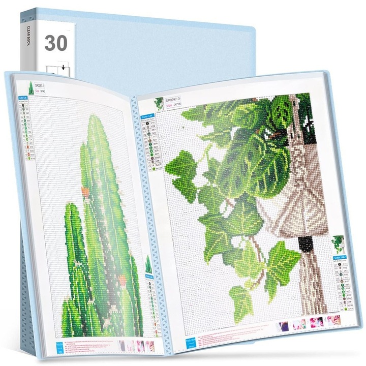 Broderie cu diamant - Album de depozitare pentru broderie - A2 - Mov