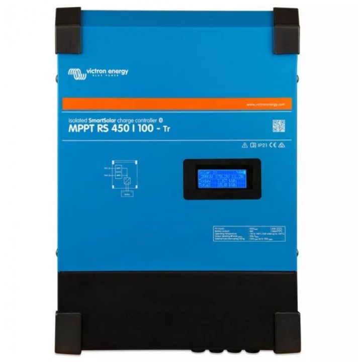 Regulator Victron Energy SmartSolar MPPT RS 450/100-Tr, cian, albastru, 60 luni garantie