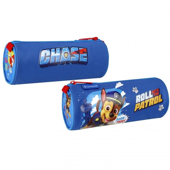 Penare Starpak, tuba Paw Patrol, rezistent la murdarie, cu fermoar, 20x8cm