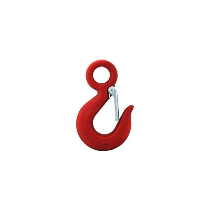 Carlig cu ureche si sistem de siguranta 3000kg, UN, rosu