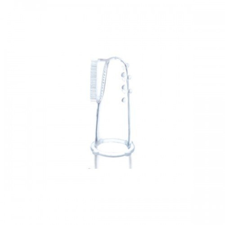 Akuku fogkefe, szilikon, babáknak, ínymaszírozó, 0-2 éves korig