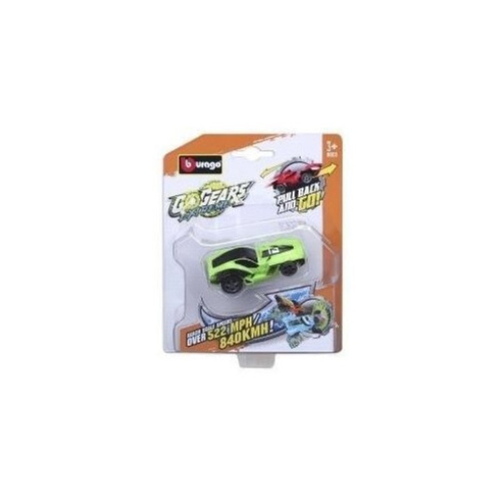 Masinuta Go Gears Extreme, BBurago, 174x137mm, blister