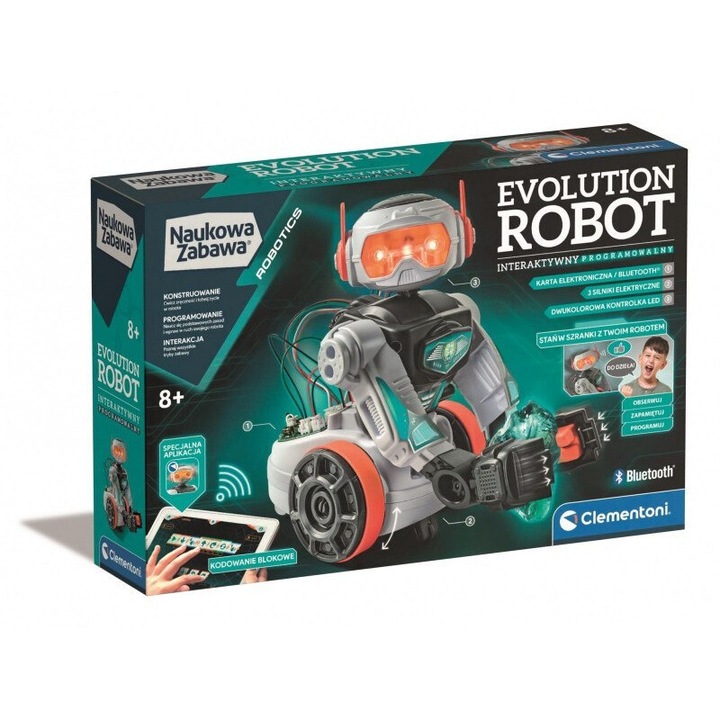 Robot interactiv Luka Evolution 2.0, STEM, programabil, dezvoltare abilitati logice
