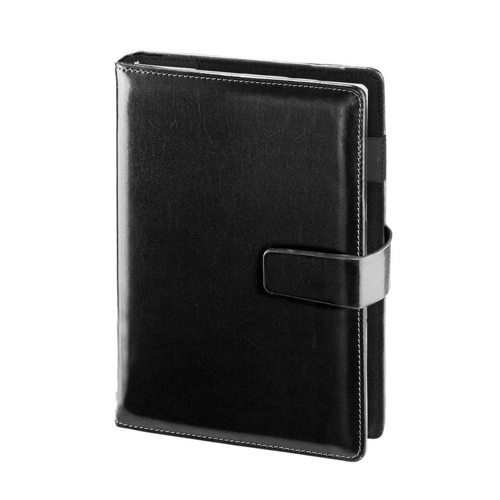 Agenda premium A5, Cambridge, brown, cu inchidere magnetica, cu inlocuire a insertiei