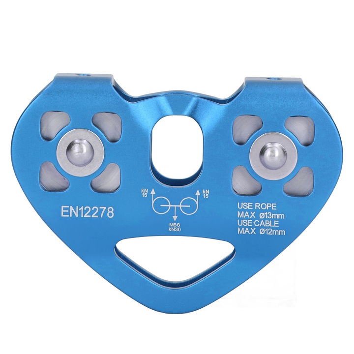 Pulley Micro Swing Cheek Enforose, 25KN, 7075 Aluminiu, pentru escalada si explorare, 13mm