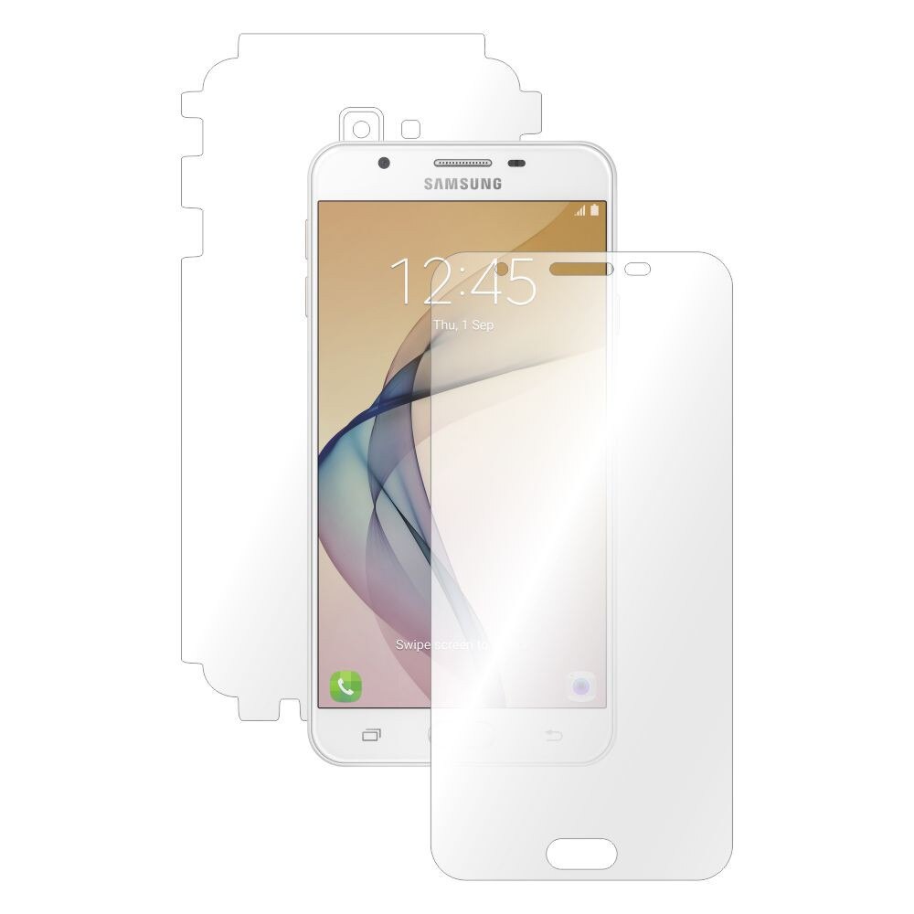 Folie Smart Protection Samsung Galaxy J7 Prime fullbody,protectie completa ecran,spate si laterale+Smart Spray®,Smart Squeegee®,microfibra si instructiuni instalare incluse