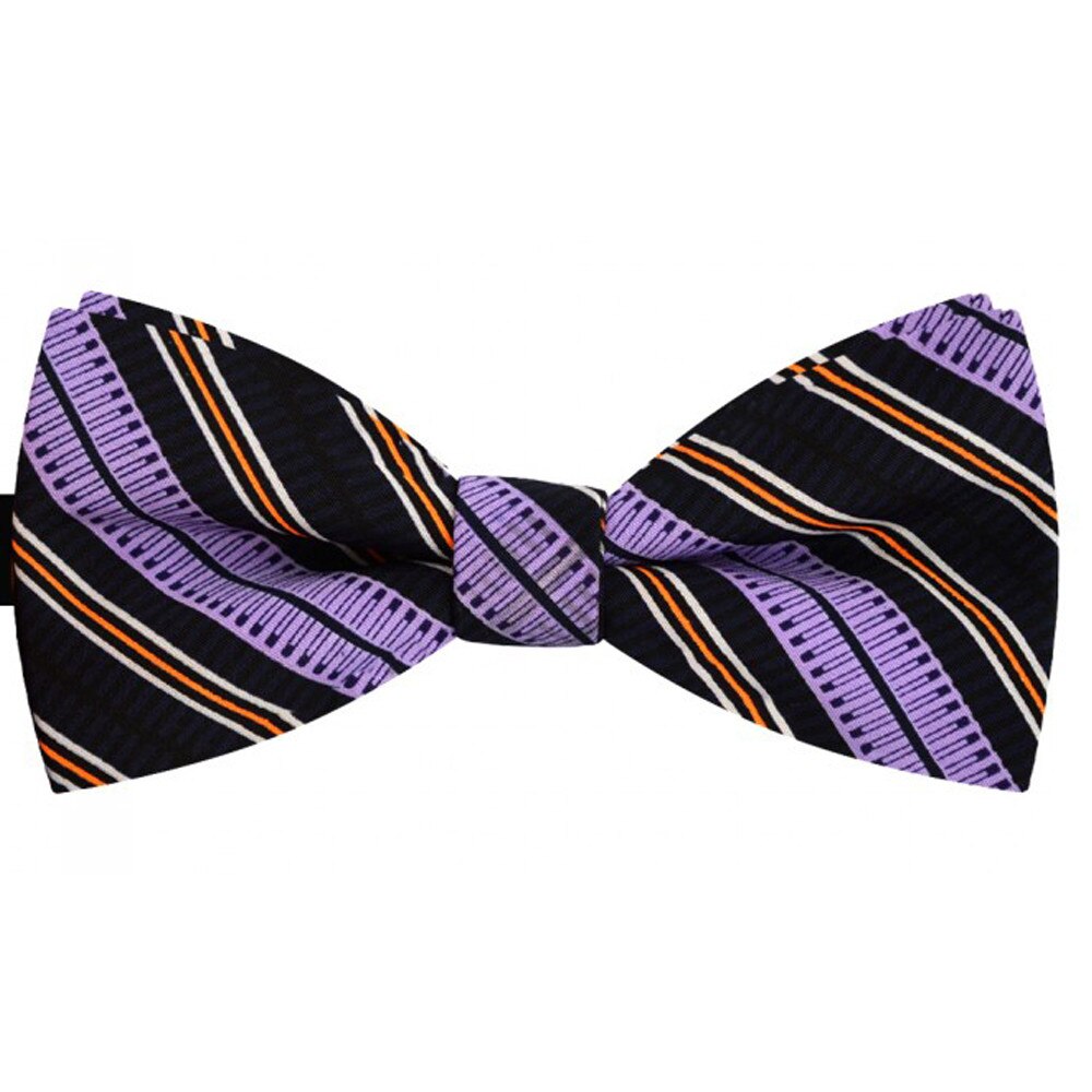 Papion barbati negru, clasic, model dungi