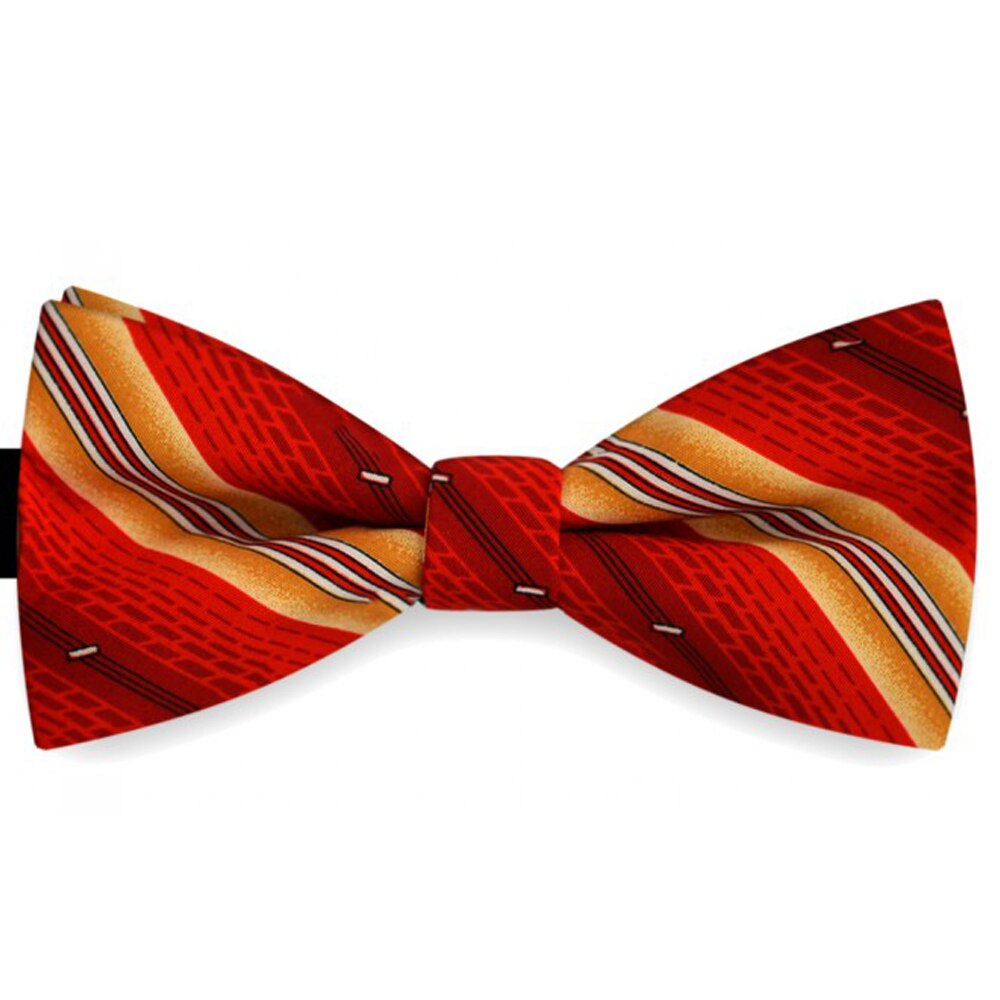 Papion barbati rosu, clasic, liniute discrete