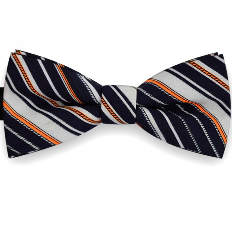 Papion barbati bleumarin, clasic, model dungi albe