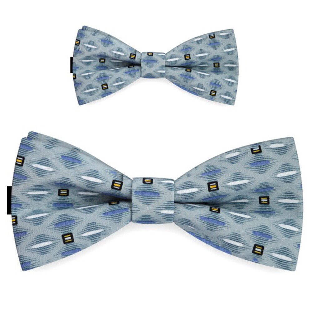 Papioane tata fiu, gri, clasic, model forme geometrice