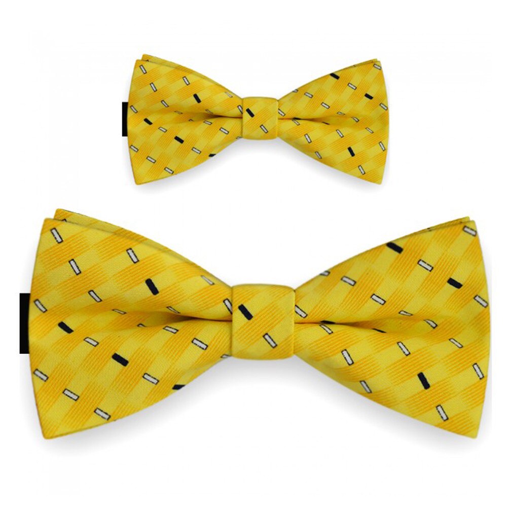 Papioane tata fiu galben, clasic, model punctat