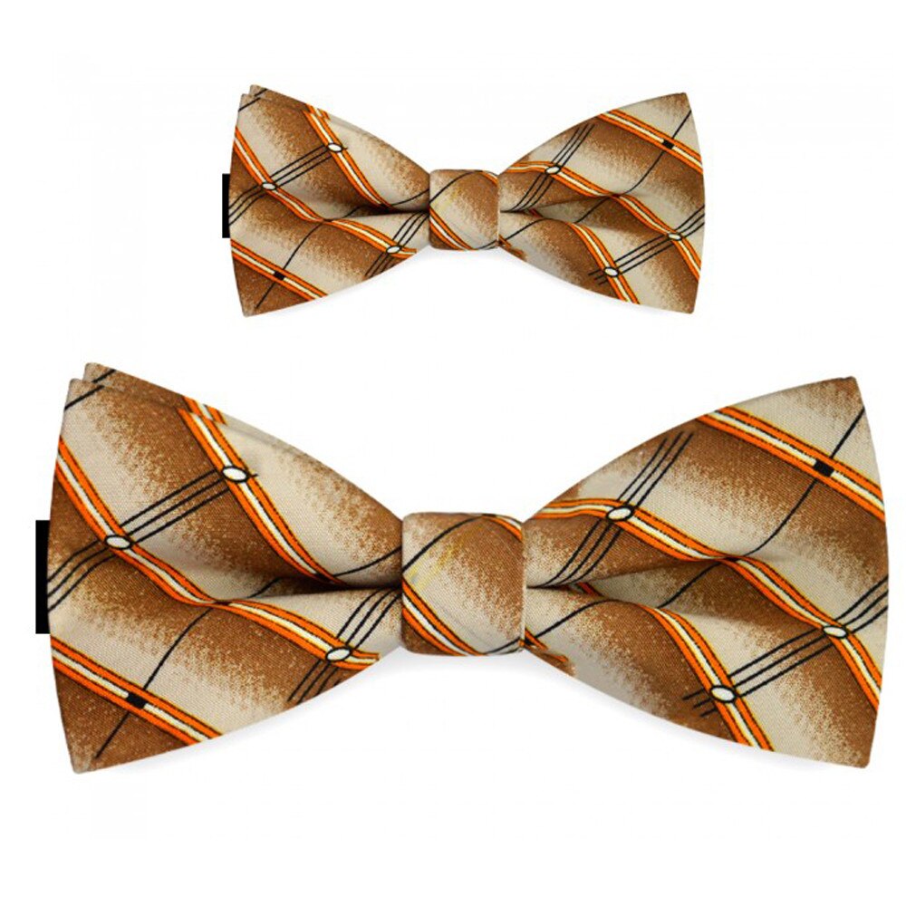 Papioane tata fiu crem, clasic, model dungi punctate